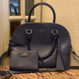 Kate Spade with tassel and matching wallet ♠️💙